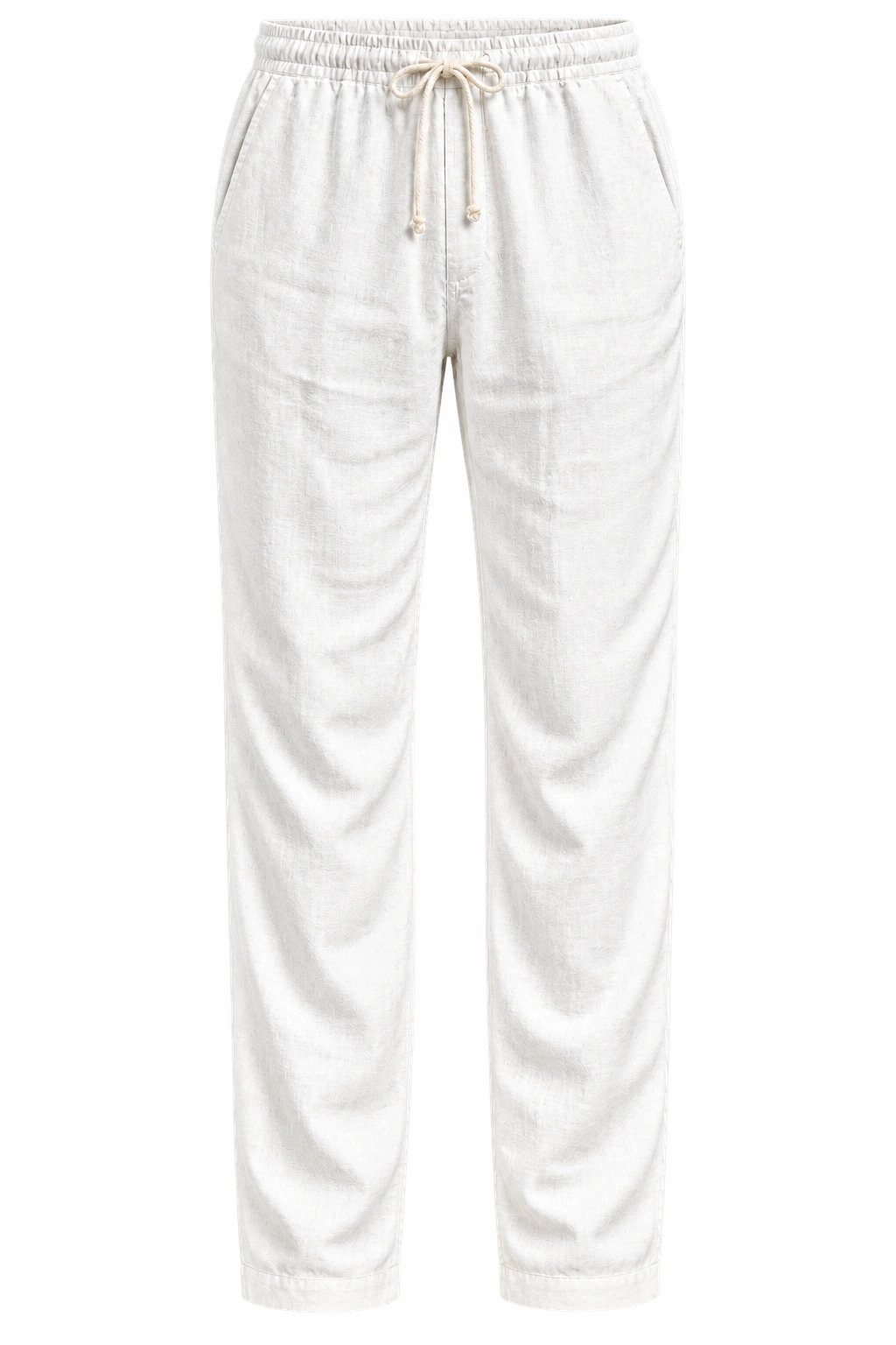 Calça branca de linho, ilustração de estilo